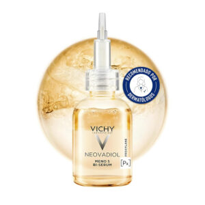 Vichy Bi-Sérum, Uso Pre y Post-Menopausia, Activa los Mecanismos Antiedad de la Piel, Reduce Arrugas y Corrige Manchas, Aumenta la Luminosidad, Neovadiol Meno 5, 30Ml