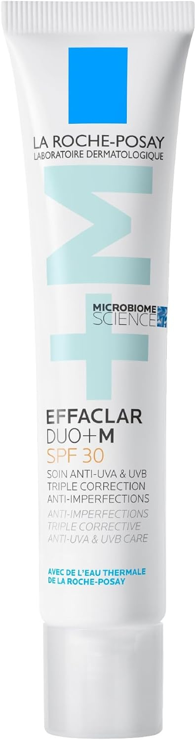 La Roche Posay Tratamiento Anti-imperfecciones y Marcas con SPF30, Apto para Pieles Grasas, Mixtas o con Tendencia acneica, Fórmula con Aqua Posae Filiformis, Effaclar Duo (+), 40 ml