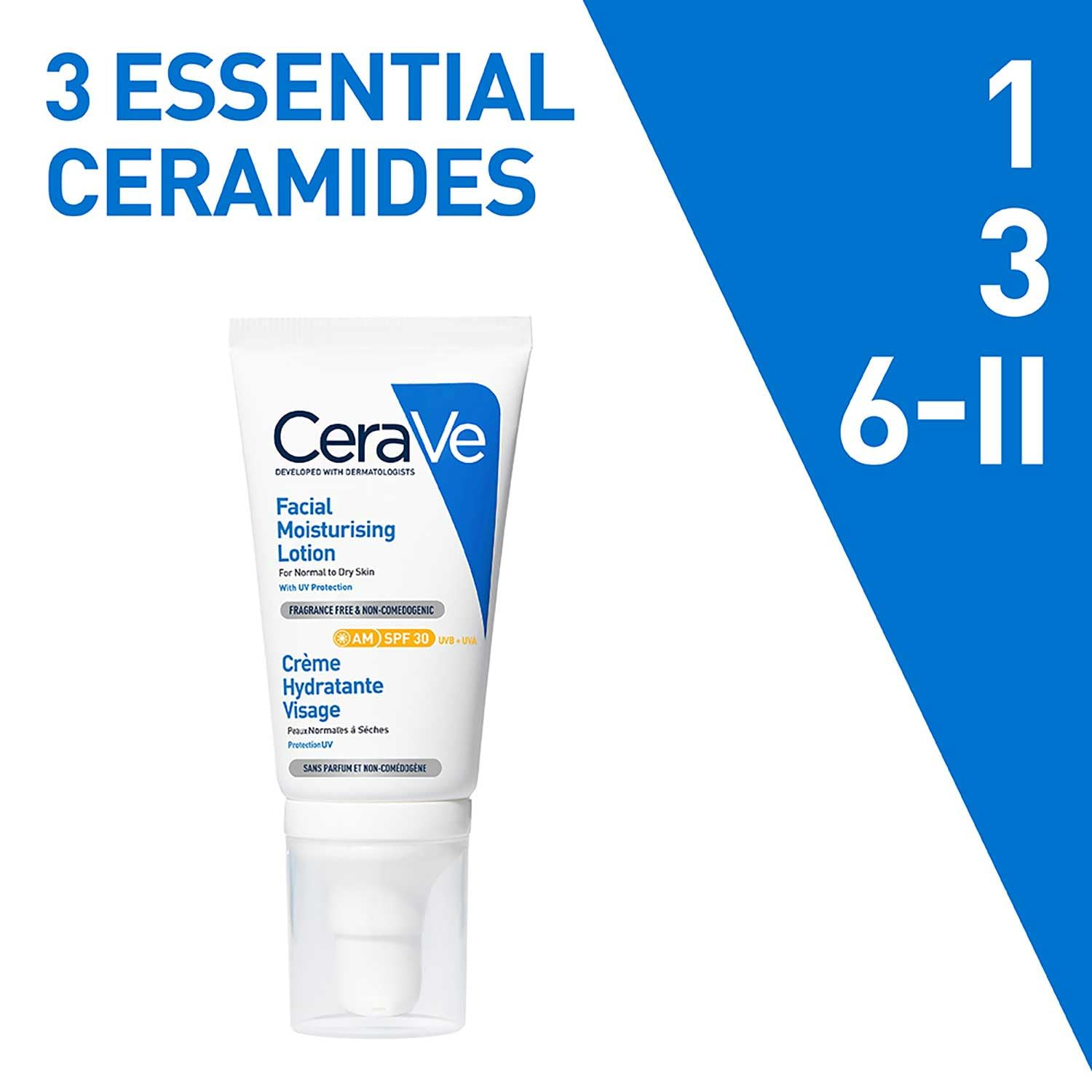 CeraVe, Loción Hidratante de Rostro SPF 50, Para Piel Normal a Seca, Hidratación y Alta Protección Contra los Rayos UVB/UVA, Enriquecida con Ceramidas, 52ml - Imagen 23