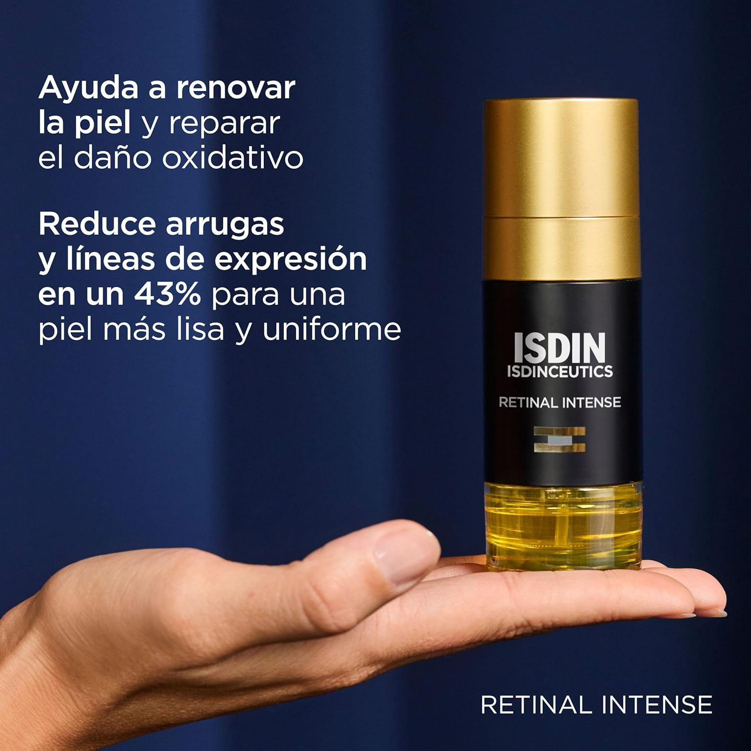 ISDIN Retinal Intense Sérum de Noche con Retinaldehído que Reduce las Arrugas en un 43% Eficacia y Tolerancia en una Piel Visiblemente Más Joven, 50 ml - Imagen 4
