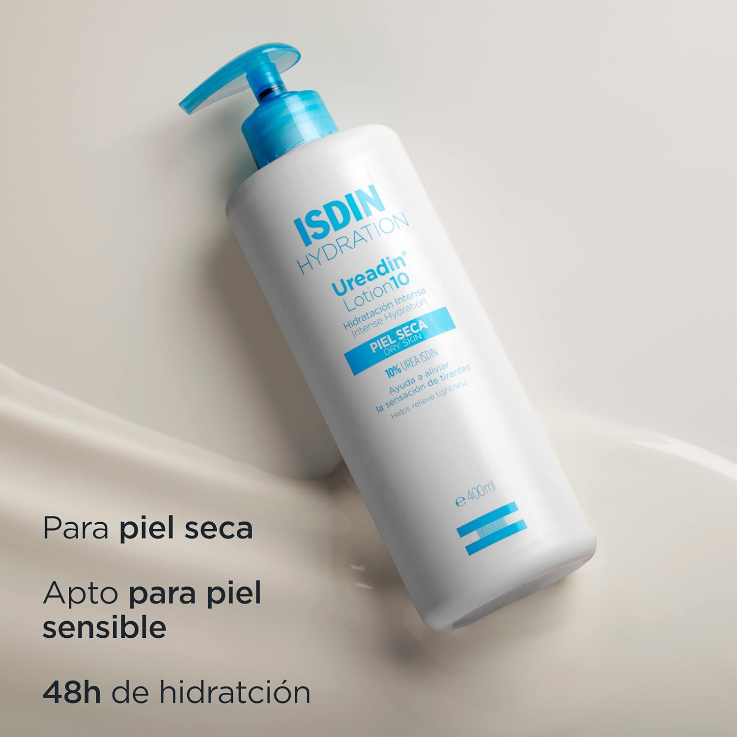 ISDIN UreadinLotion10, Loción Hidratante Para Piel Seca Que Ayuda A Aliviar La Sensación De Tirantez, Formulada Con Un 10% De Urea ISDIN®, Testado Dermatológicamente - 1000 ml - Imagen 5