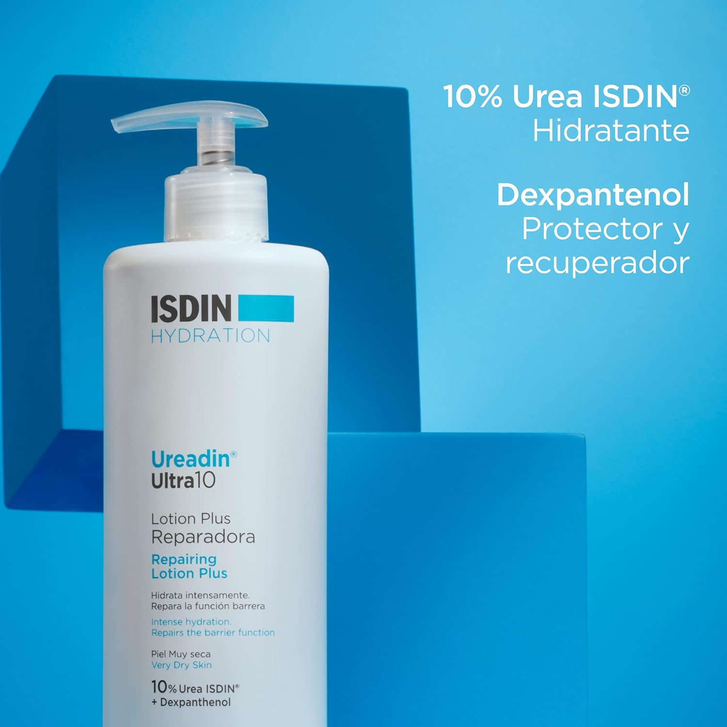 ISDIN UreadinUltra10 Loción Plus Reparadora Para Piel Muy Seca Y Descamativa Que Hidrata Intensamente Y Reduce La Descamación Con Urea ISDINY Dexpantenol, Testada Dermatológicamente - 400 ml - Imagen 6
