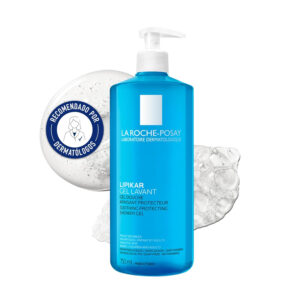 La Roche Posay Gel de ducha, Calma y Protege, Enriquecido con Manteca de Karité, Para Pieles Secas con tendencia al Eczema Atópico, Lipikar AP+M, 750 ml