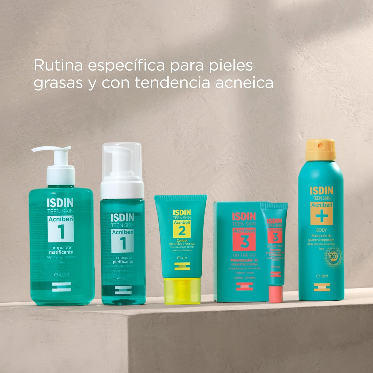 ISDIN Spray Corporal Granos Acniben Body, Sin fragancia, Blanco - Imagen 9