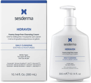 Sesderma Hidraven Crema Espumosa Sin Jabón – Limpieza Facial Diaria para Todo Tipo de Piel – Hidratante, Calmante y Regenerante – 300 ml