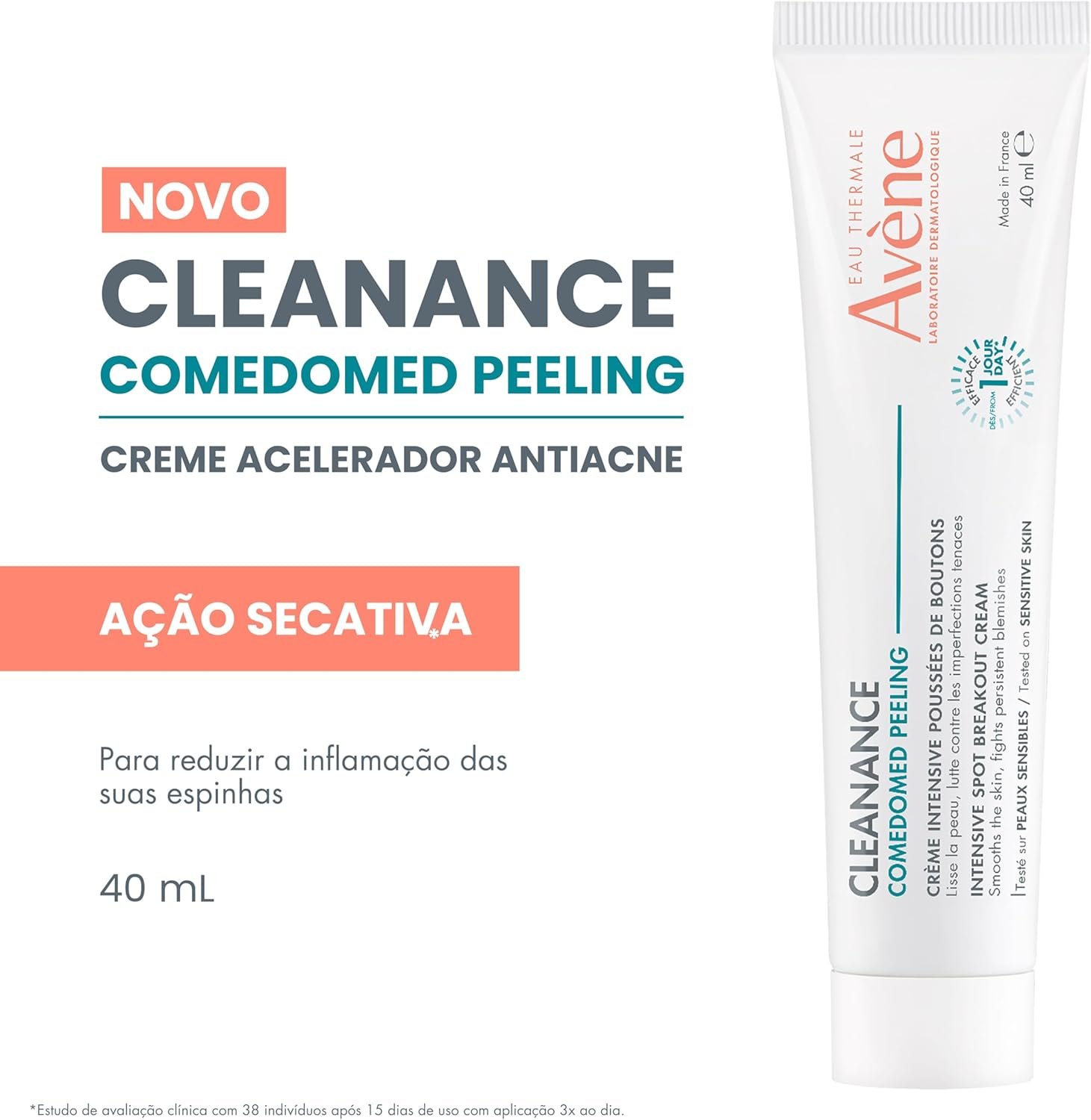 Avene Cleanance Comedomed Peeling Crema 40 ml. - Imagen 3
