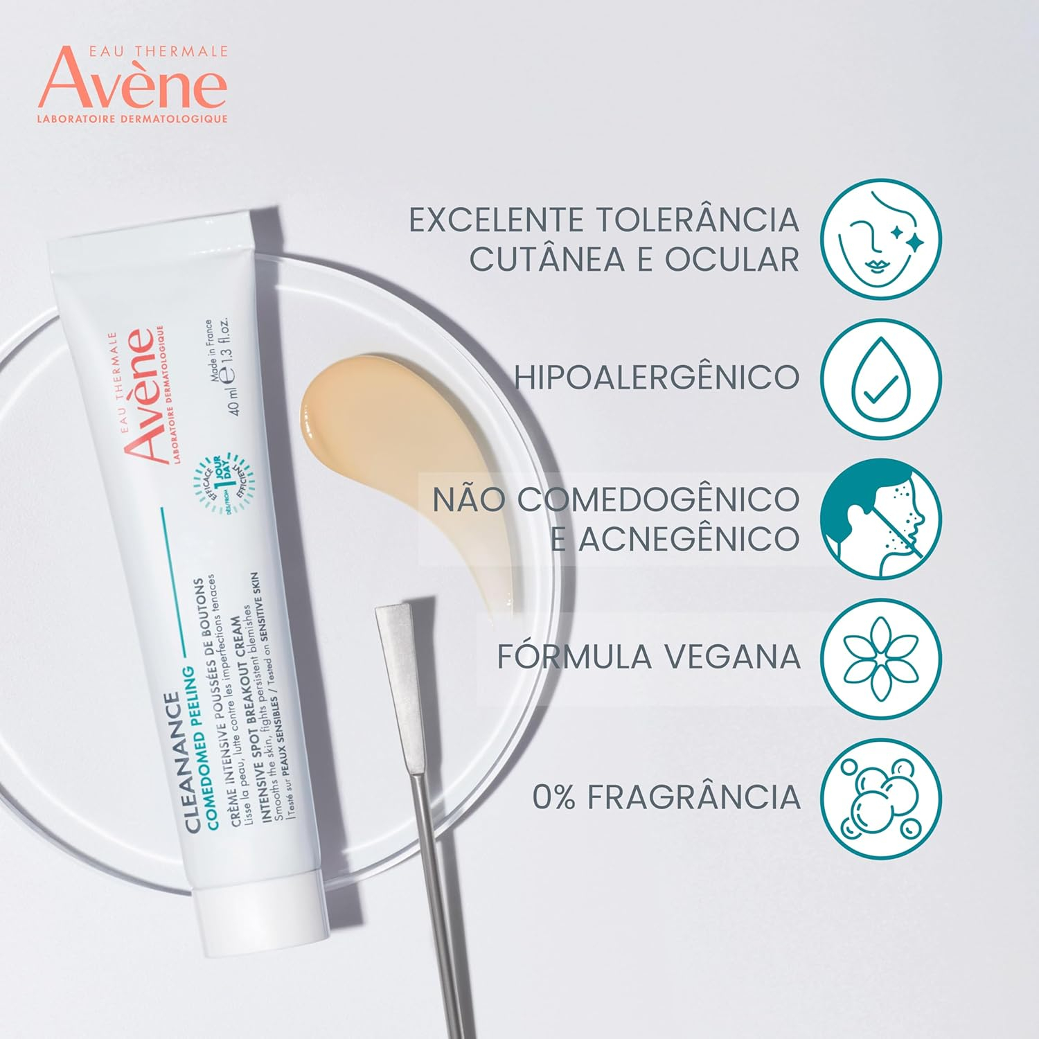 Avene Cleanance Comedomed Peeling Crema 40 ml. - Imagen 6