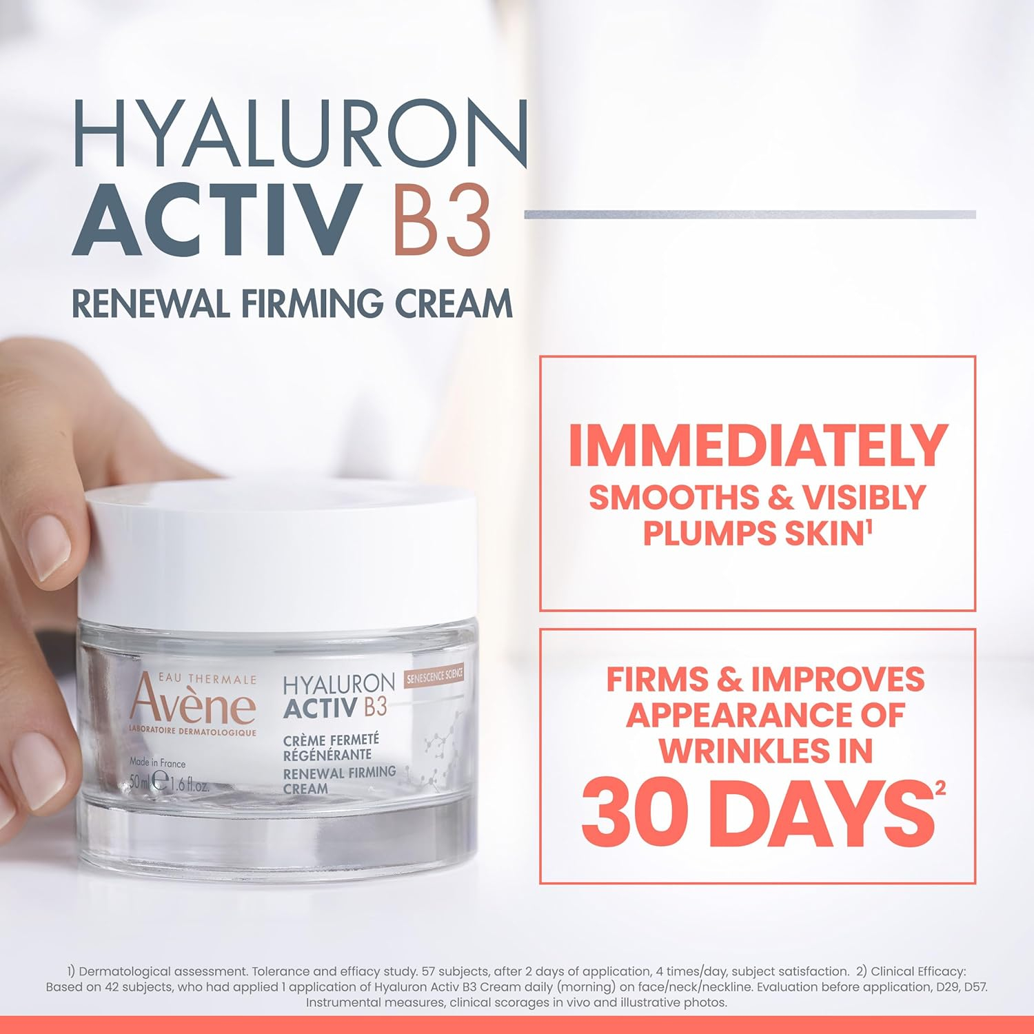 Avene Hyaluron Activ B3 - Crema regeneradora celular para el día, 50 ml - Imagen 2