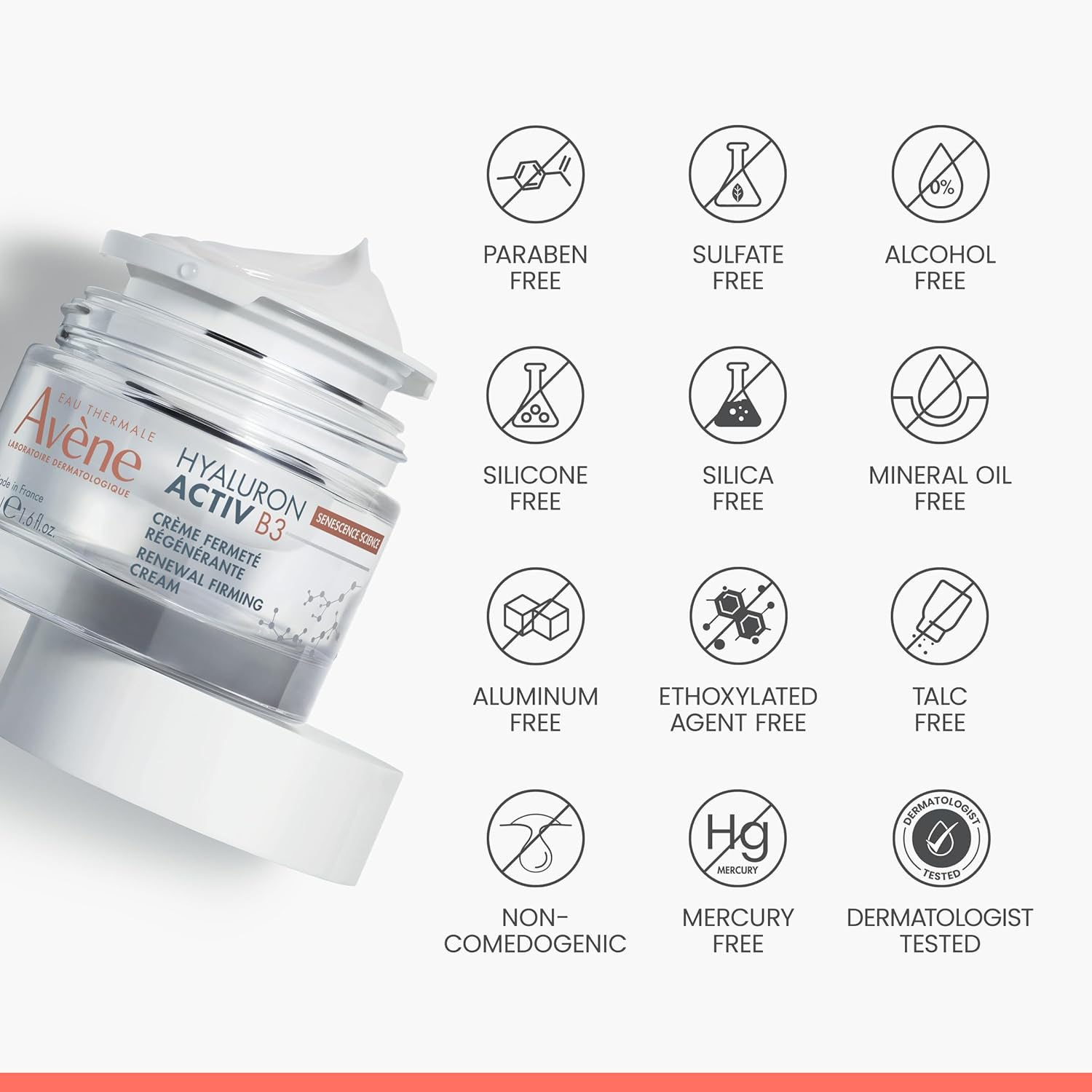 Avene Hyaluron Activ B3 - Crema regeneradora celular para el día, 50 ml - Imagen 5