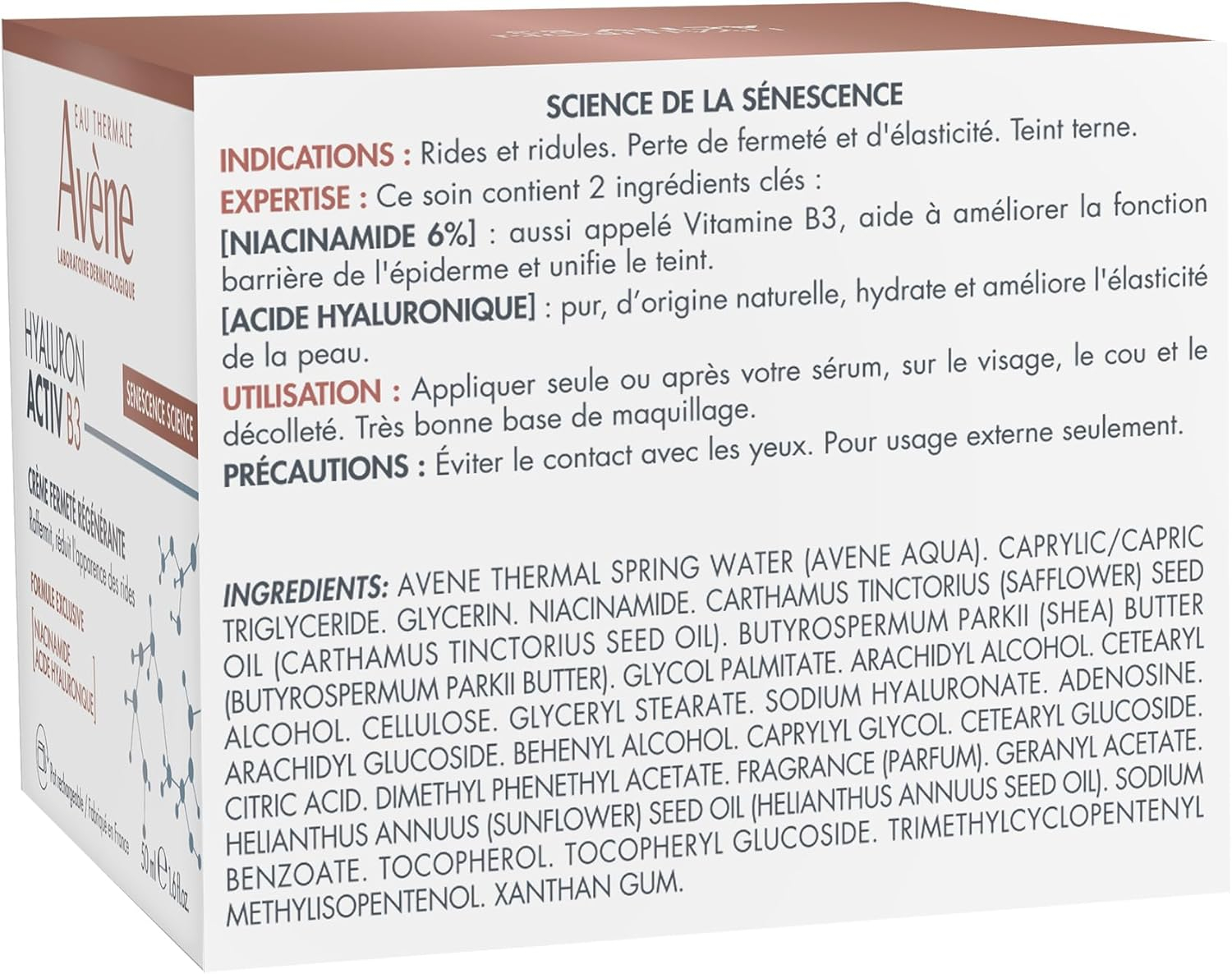 Avene Hyaluron Activ B3 - Crema regeneradora celular para el día, 50 ml - Imagen 6