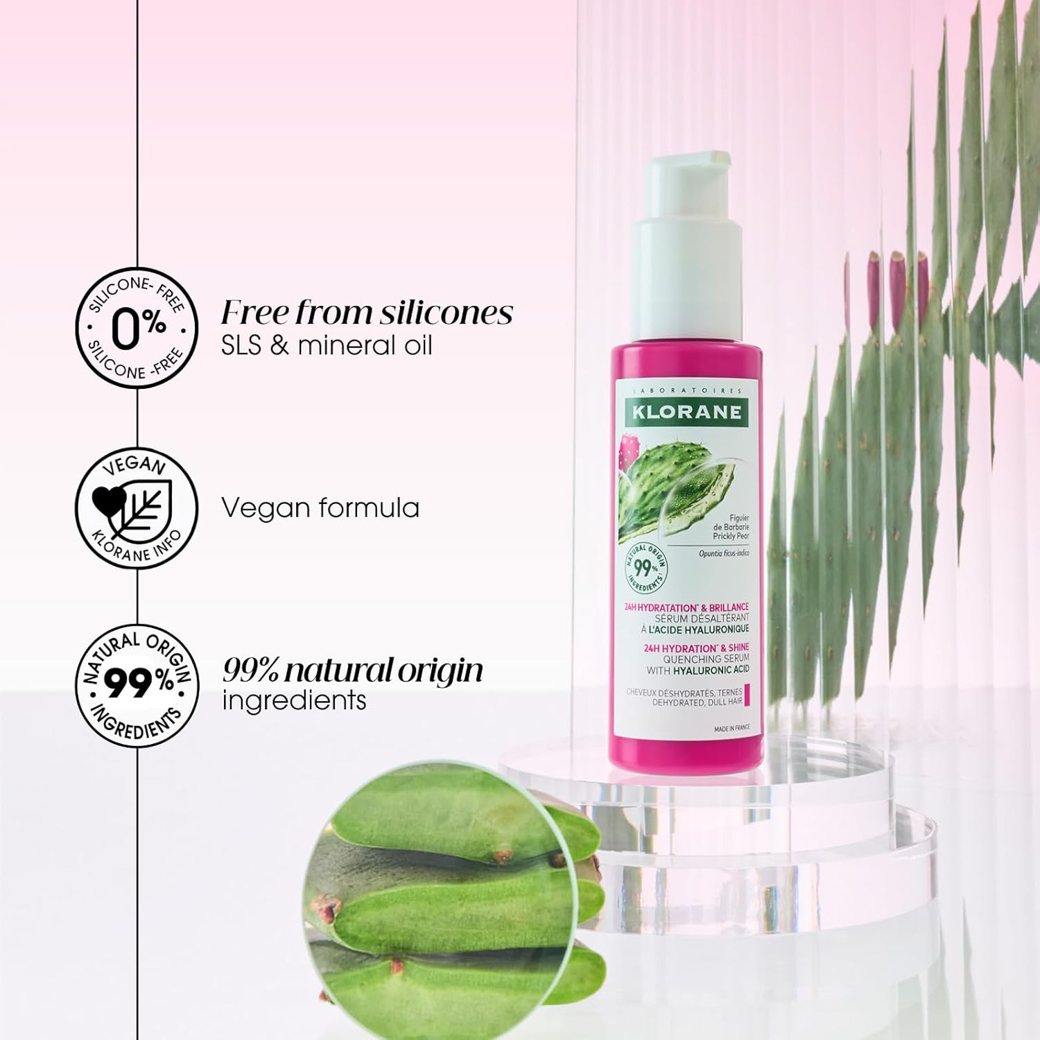 Klorane Barbaria Fig Hydration and Shine Serum 100 ml - Imagen 4