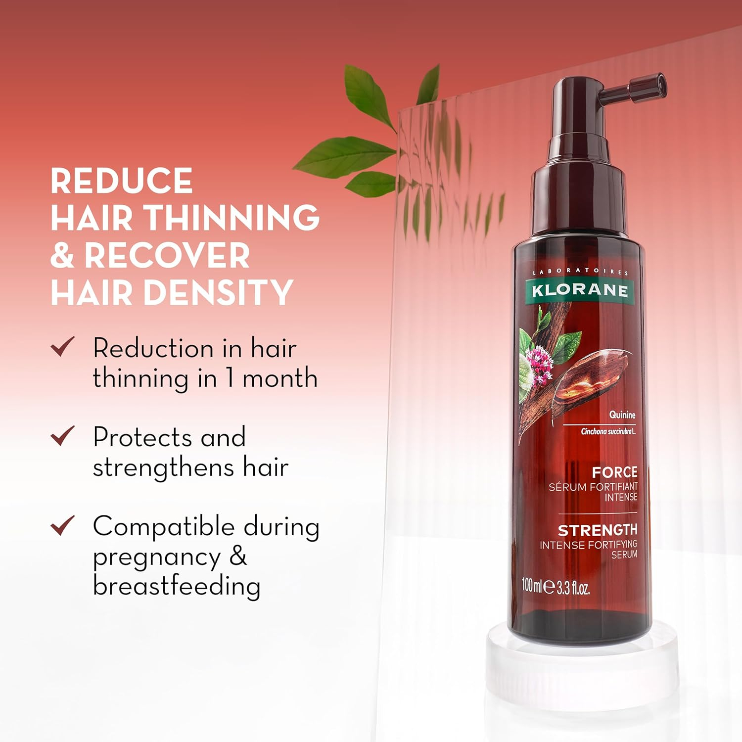 Klorane Suero Anticaída con Quinina y Edelweiss para Pérdida de Cabello 100ML - Imagen 2
